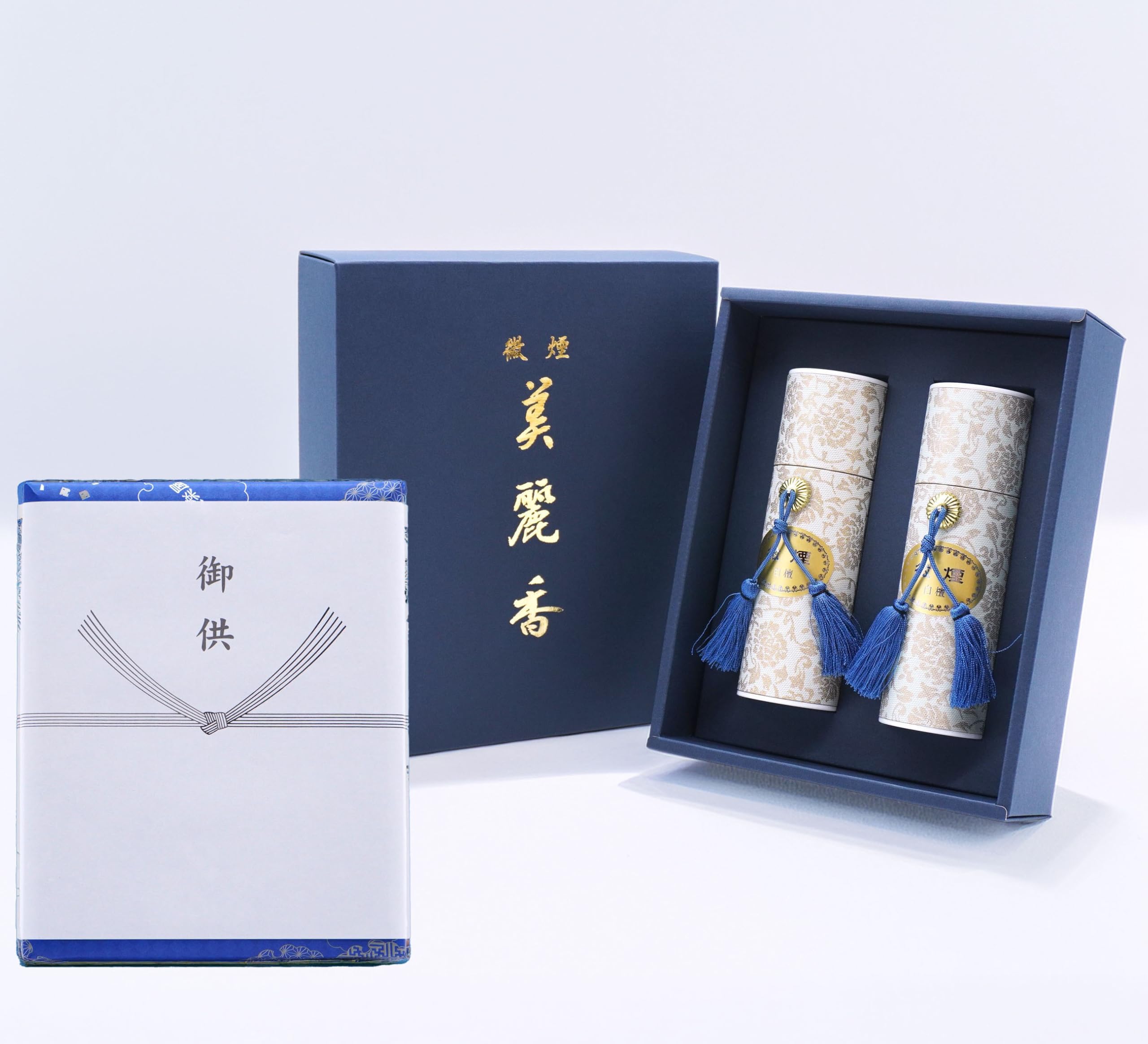 Eirakuya Sandalwood & Agarwood Incense Sticks, Low Smoke, Set of 2, For Memorial Services, Gift