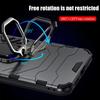 KEYSION Shockproof Armor Case for Xiaomi POCO C65 C51 C50 40 Silicone+PC Metal Ring Stand Phone Back Cover for Redmi 13C 12C 10C