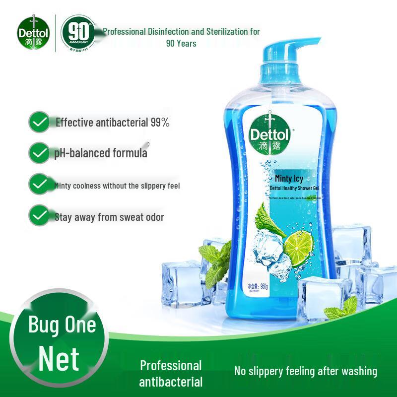 Dettol Mint Ice Cool Deep Cleanse Shower Gel
