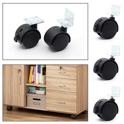 Nylon Furniture Pulley Plastic Luggage Wheel Portable Cart Casters  Office Computer Chair