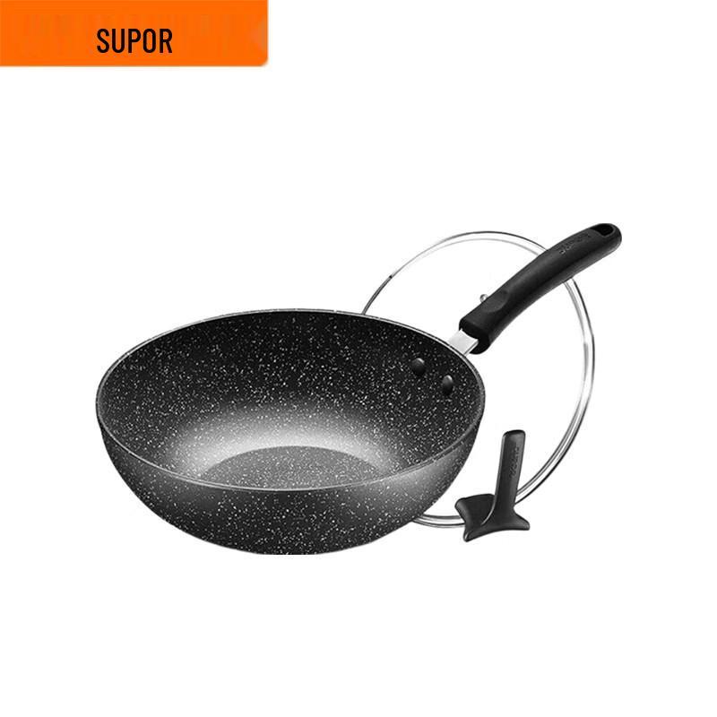 SUPOR 30cm Non-stick Maifan Stone Wok