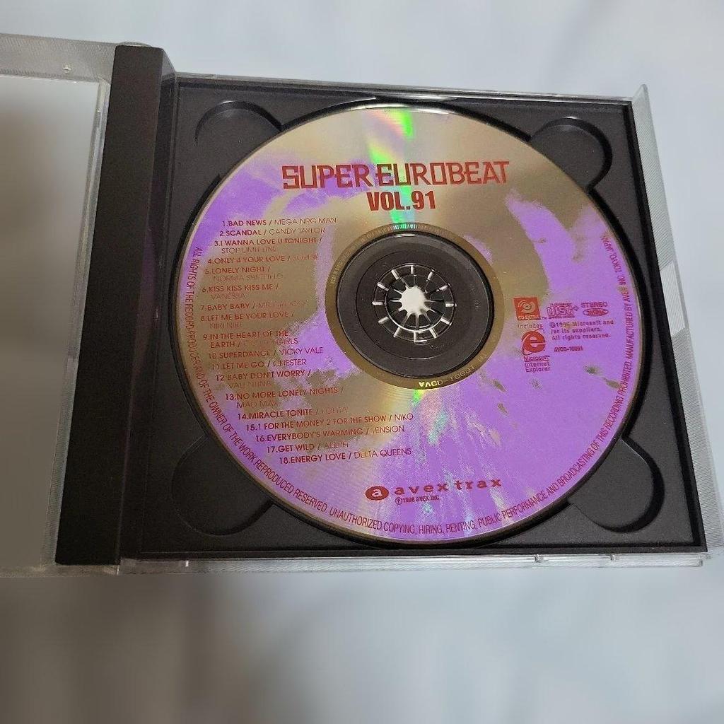 Used Super Eurobeat VOL.91 2-Disc Set Edition