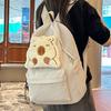 Schoolbag New Korean Ins Cute Cartoon Corduroy Backpack Japanese Harajuku Girl Schoolbag Soft Sister Cartoon Backpack