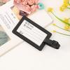 PVC luggage check-in anti loss identification card sleeve, label, three-dimensional soft rubber tag, European and American retro style