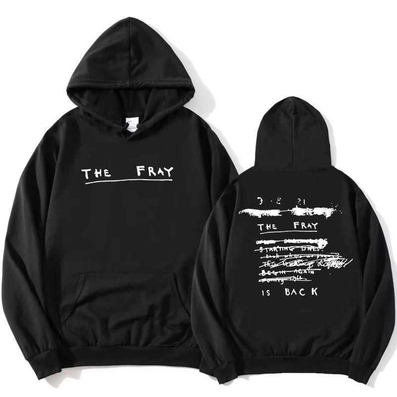 The Fray Is Back Felpe Pile Manica Lunga Casual con Cappuccio da Donna Streetwear Pesante Mentale Felpa con Cappuccio da Donna Unisex