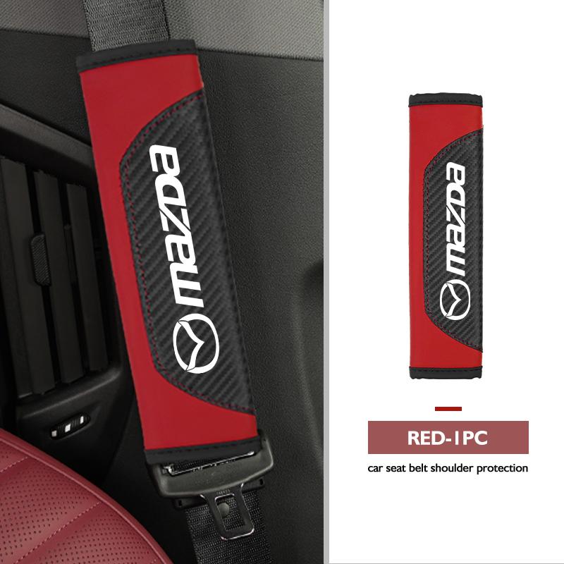 

1/2pcs Car Safety Belt Shoulder Cover Seat Belt Protection Pad For Mazda 3 6 CX5 2 CX3 CX9 MX5 RX8 Axela Demio Atenza MS