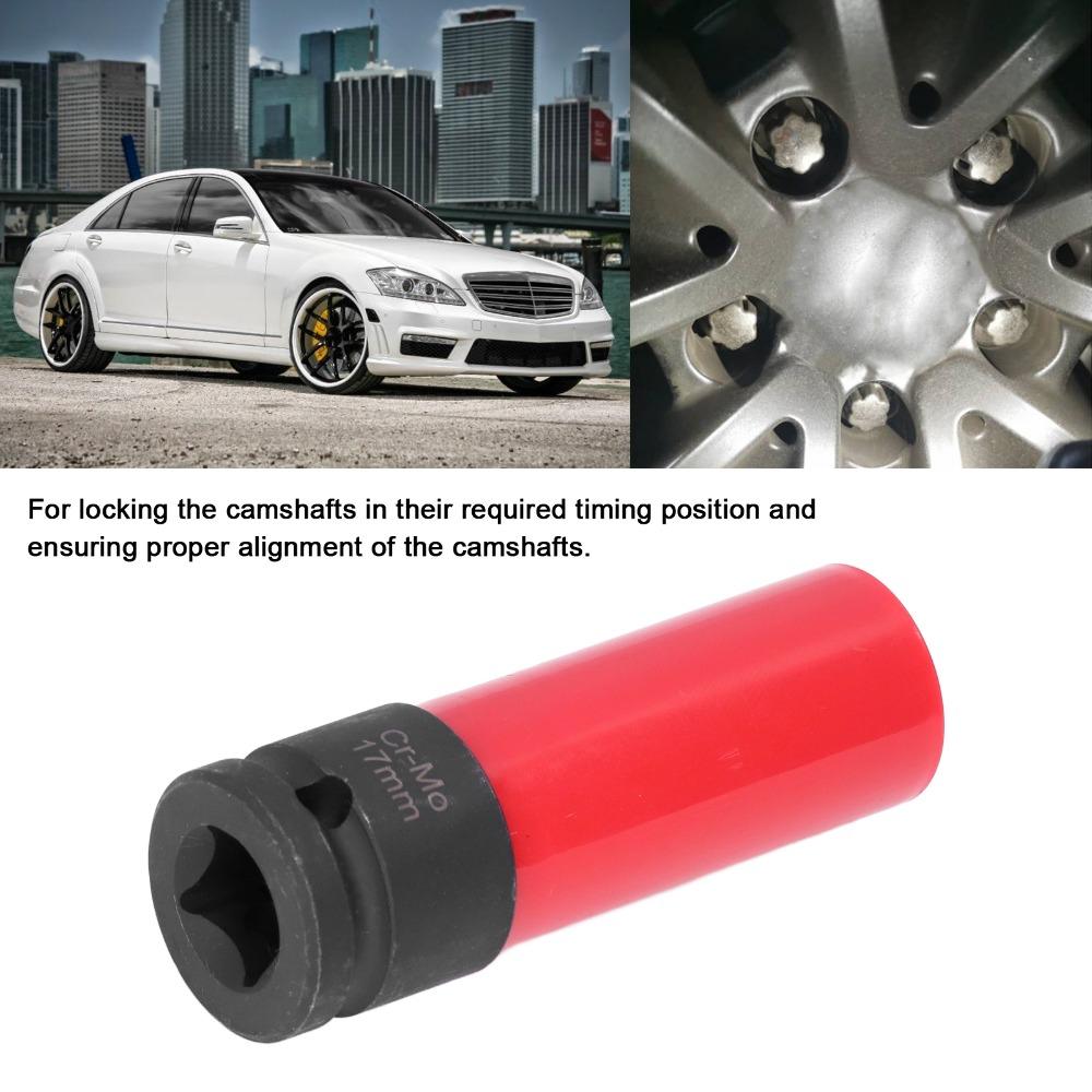 1/2 Inch Drive Wheel Lug Nut Sleeve 17mm Size Anti Theft Socket Tire Maintenance Technicians
