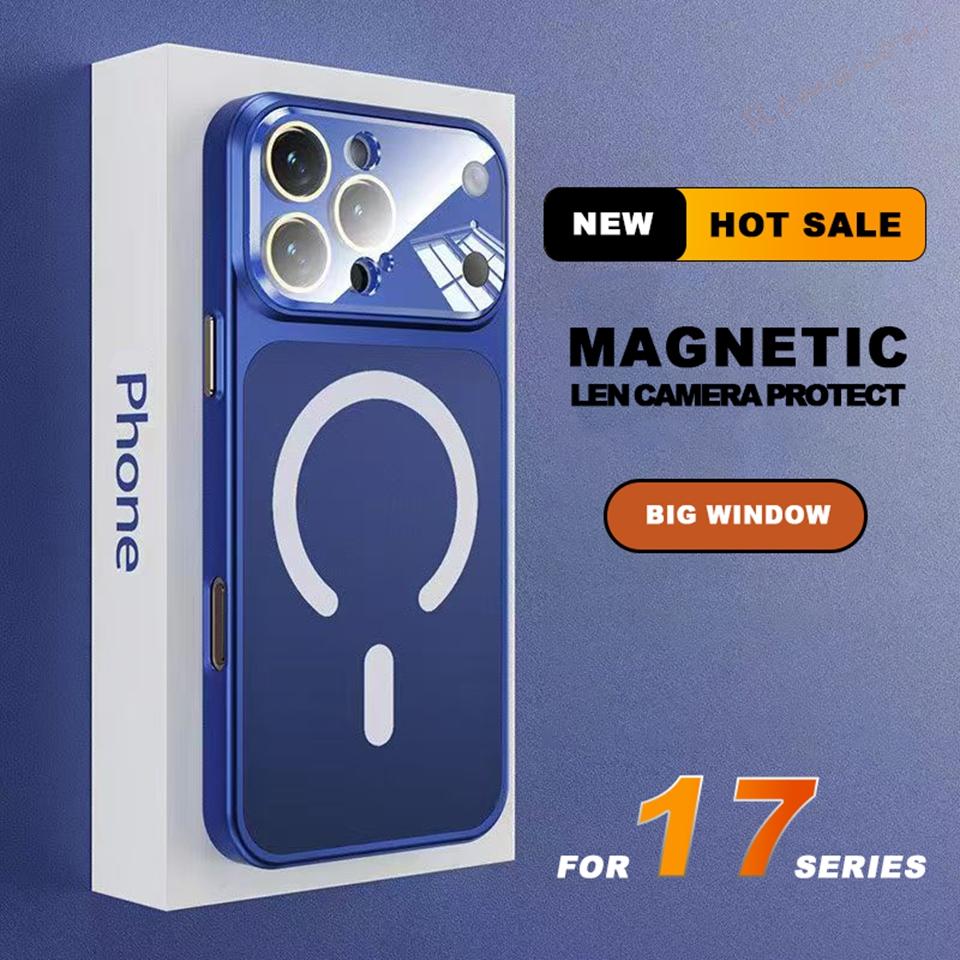 Big Windows Official Magnetic Phone Case For For Iphone 13 14 1 16 17 Pro Max Wireless Charging Protector Cover