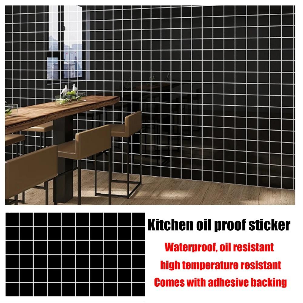 40cm Marble Pattern Kitchen Wall Stickers Self-Adhesive Oil-Proof Stain-Resistant Livingroom Resistant Home Decorative Wallpaper