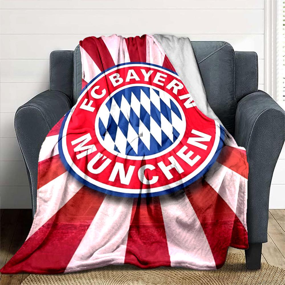 Fc Bayern München Blanket Soft & Cozy Perfect for Bed Picnics Seaside for All Seasons Modern Ideal Gift For Birthday Valentine'S Day