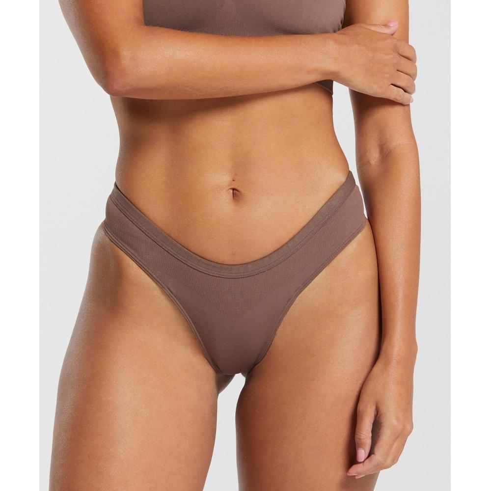 

Gymshark Бесшовные стринги с опущенным передом, мягкие коричневые B6a6y Nbzv XS