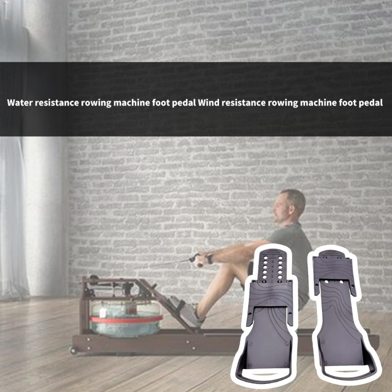 2pack Versatiles Exercise Equipment Pedals Nonslip Exercise Trainer Pedal for Indoor Rowing Machines