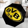 Borussia Dortmund Theme Automatic Umbrella, Lightweight & Portable, 8 Rib, Perfect for Outdoor Travel, Birthdays, Christmas, Gifts.