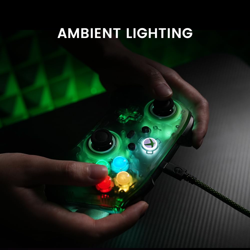 GameSir T7 Pro Wired Controller for Xbox/PC/Android, Hall Effect Sticks & Triggers, Back Buttons, RGB Lighting, Trigger Stop Function, Retro Green