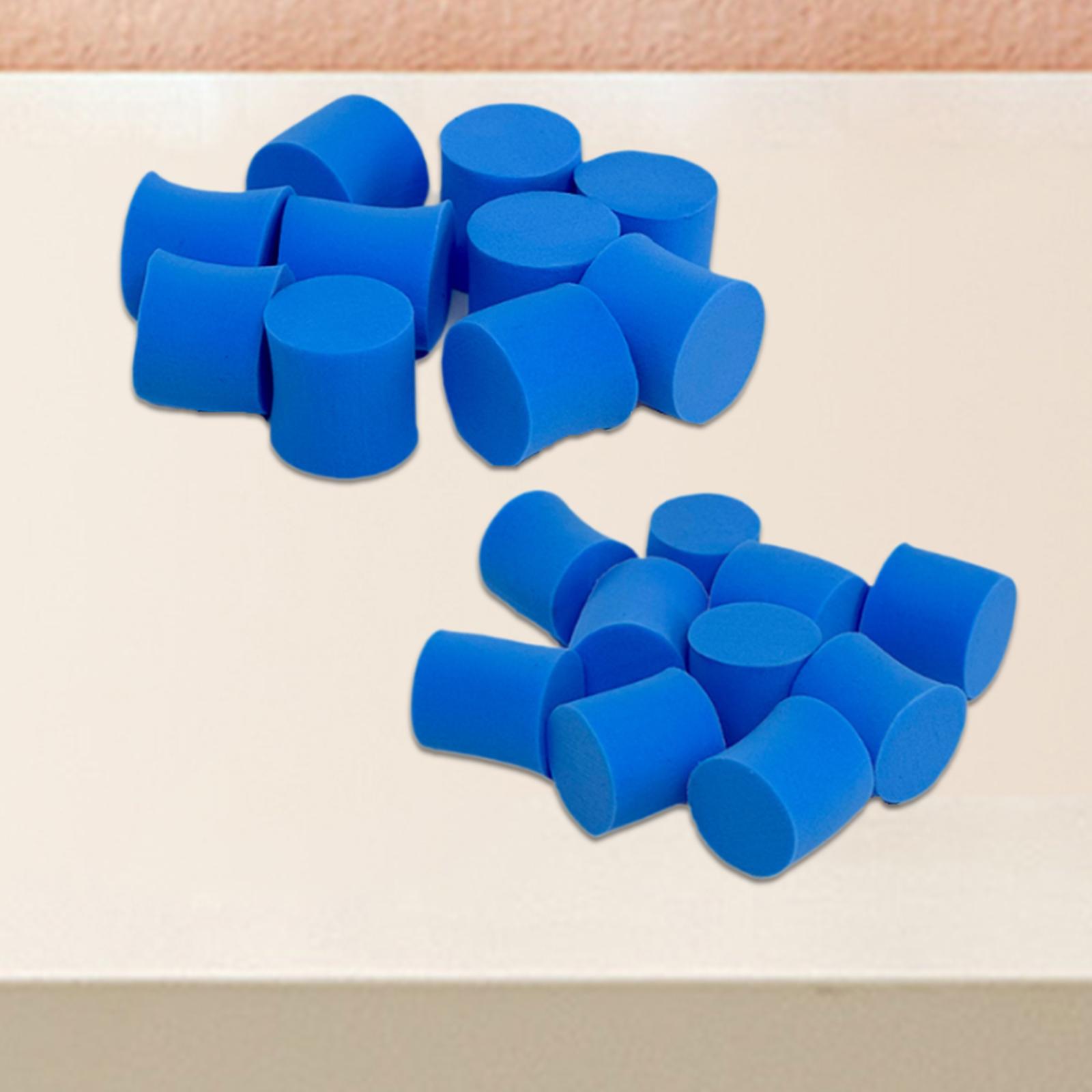 

10 штук Муравьиная ферма Пробирка Губчатая пробка Аксессуары Муравьиное гнездо Влага Синий для Инструмент для муравьиного гнезда Дом для муравьев Пробка Пробка для муравьиной фермы Diameter 15mm