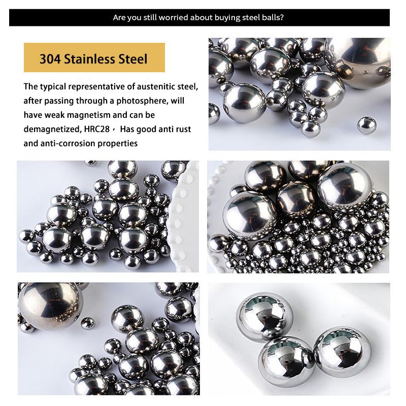1KG 2.5~28mm 304 Stainless Steel Solid Ball Precision Bearing Steel Small Pellet Round Smooth Roller Ball Widely Used
