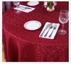 Polyester Jacquard Tablecloth Hotel Wedding Banquet Party Decoration Round White Table Covers Table Overlays Printed Home Decor