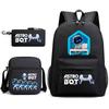 Astro Bot Children's School Bag, Cosmic Robot Elementary School Student Starry Sky Backpack Leisure Bag