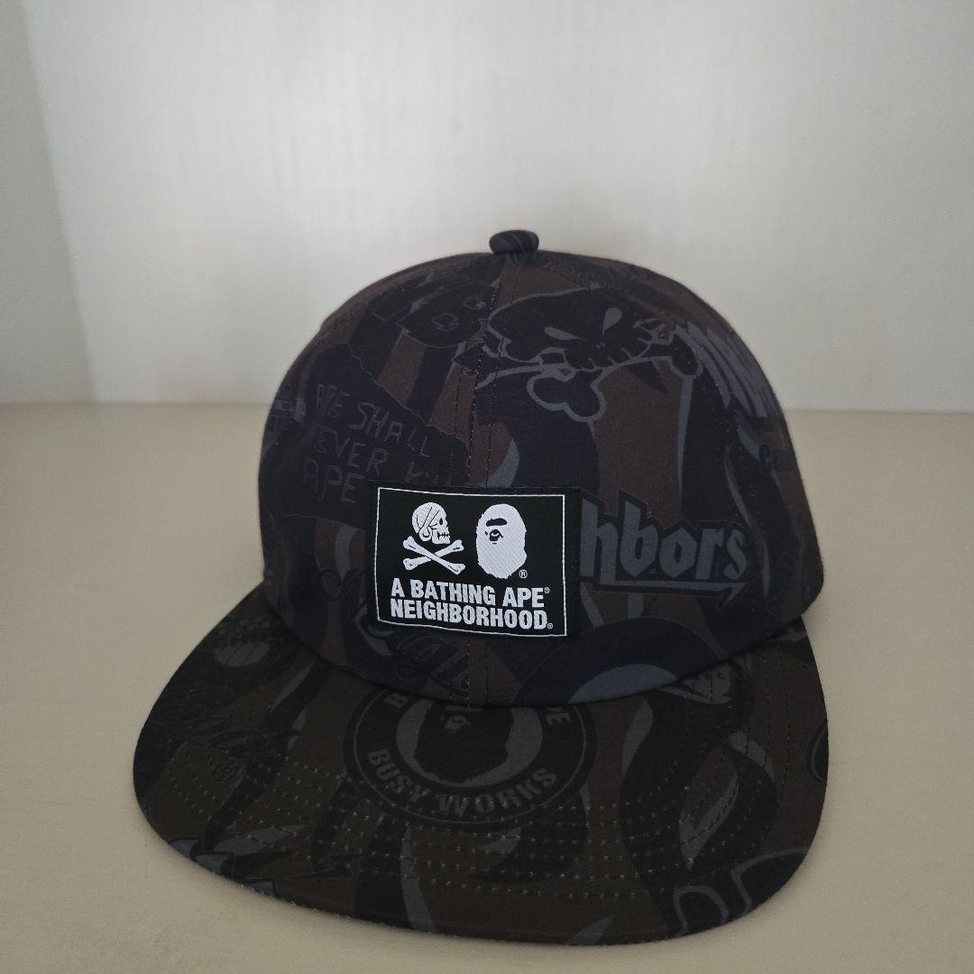 Used BAPE NBHD CAP black