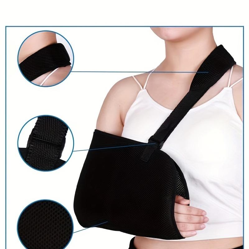 Arm Sling Shoulder Injury Immobilizer,Breathable Rotator Cuff With Shoulder Pad Left and Right Support Torn Brace for Broken Wrist Elbow Man&Women
