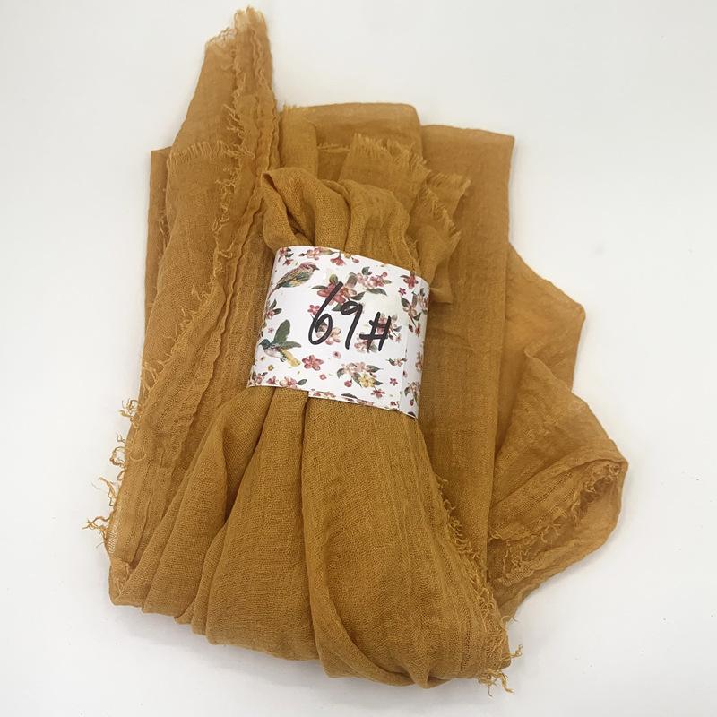 Women Cotton Scarf New Summer Girls Solid Color Sunscreen Thin Scarves Soft Shawl Foulard Viscose Spring Lady Wrap Shawls