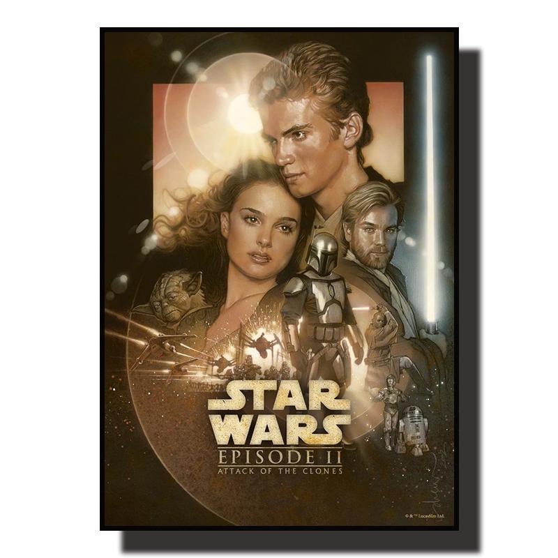 Star Wars Leinwand Dekoratives Gemälde Filmkunst Wandbild Retro Poster Moderne Heimwanddekoration Geschenk und Druck Ästhetik