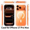 Transparent Phone Case For Magsafe iPhone 17 Pro Max Air 16E 16 E 15 Plus 14 13 Mini 12 11 X XS XR SE 2022 2020 8 Mag Safe Phone Cover Accessories