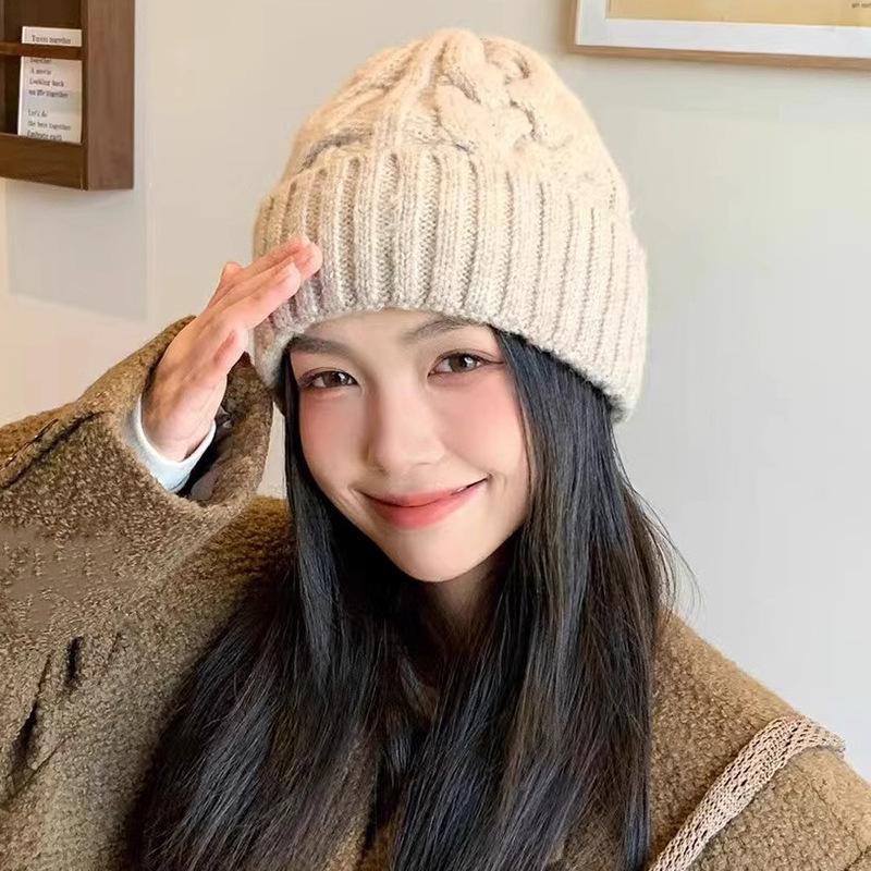 

Winter Wool Hat Women s Warm Fashion Twist Knitted Hat