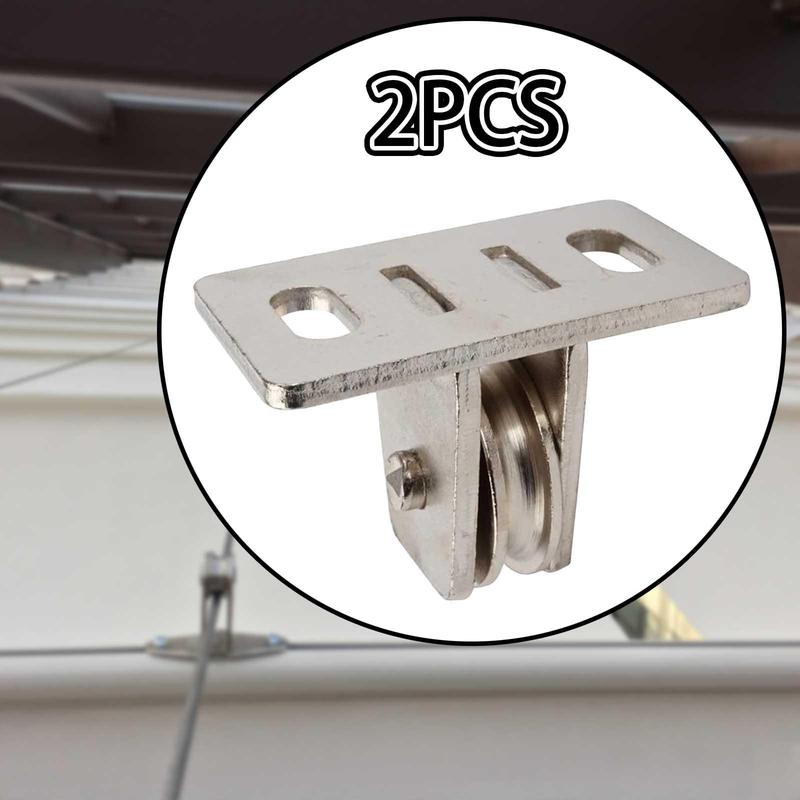 2 Pieces Pulley Block Pulley Roller for Material Handling and Moving DIY Projects Winch Wall Ceiling Mount Rope Cable Cord Guide