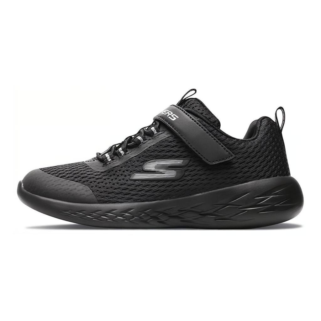 Skechers Go Run 600 Hook and Loop Low Top Kids' Running Shoes Black Teenagers 82007L-BBK