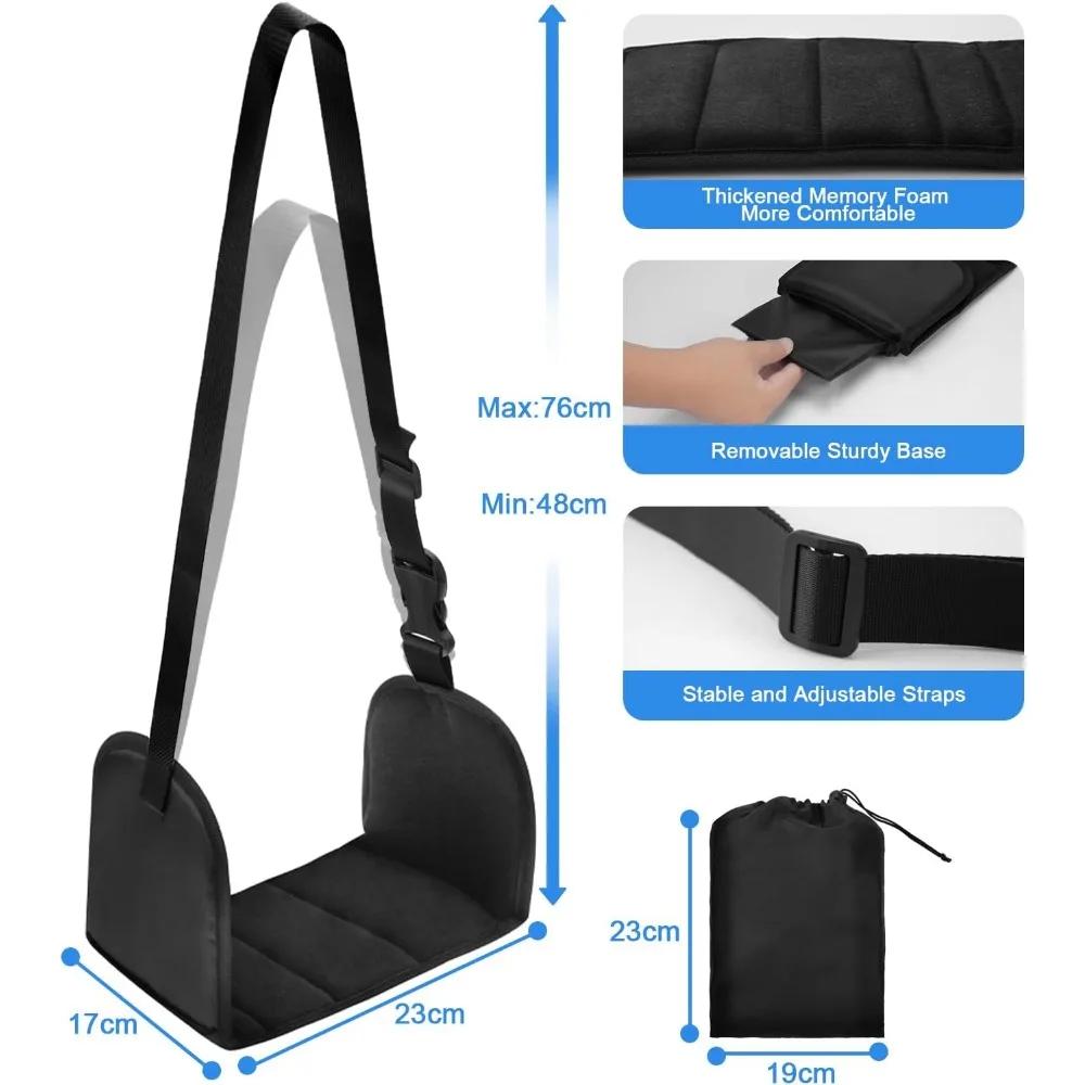 Foot Hammock for Flight Plane Foot Hammock Flight Essentials Hammock Support Plates Perfect for Long Travel Foot Leg Rest