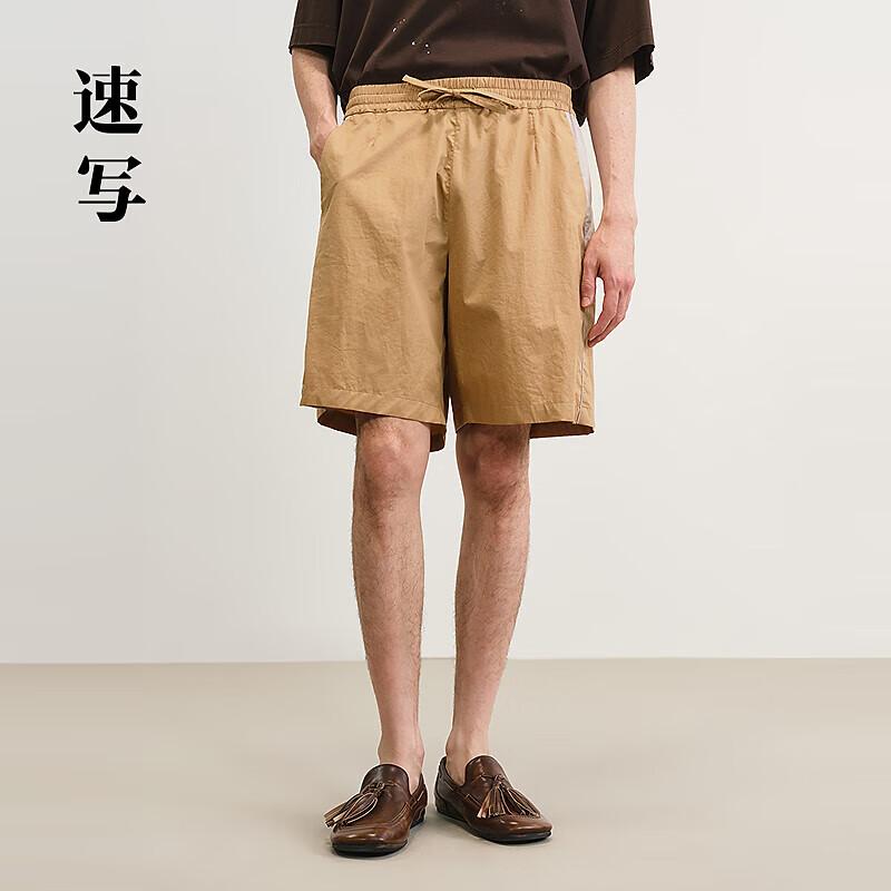 Men s Loose Cotton Wide-Leg Shorts L
