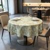 Wiederverwendbare waschbare kleine runde Tischdecke aus reiner Baumwolle für Küche und Essbereich