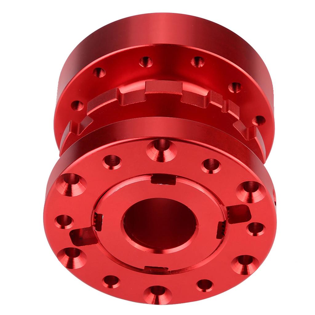 Car Steering Wheel Hub Racing Extension Spacer Adapter Kit Adjustable 40mm to 70mm(Red)