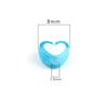 300 Pieces Heart Shape Acrylic Beads Blue 8mm Crafts Handicraft Supplies Jewelry Accessories Parts Huey Handicraft Materials Huey H2098s28 Hole 1.8mm