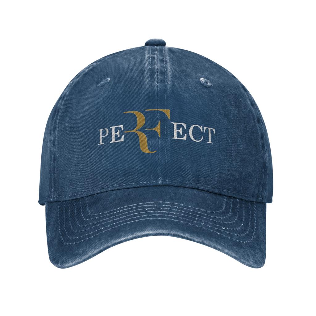 Roger Federer Denim Fabric Cap Casual Baseball Caps Adjustable Hat Summer Unisex Baseball Hats