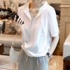 Women's Summer White Hooded Short Sleeve T-Shirt Ladies Design Slimming Top
