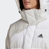 Adidas Puffy Long Coat With Hood Men Outerwear White GF0073