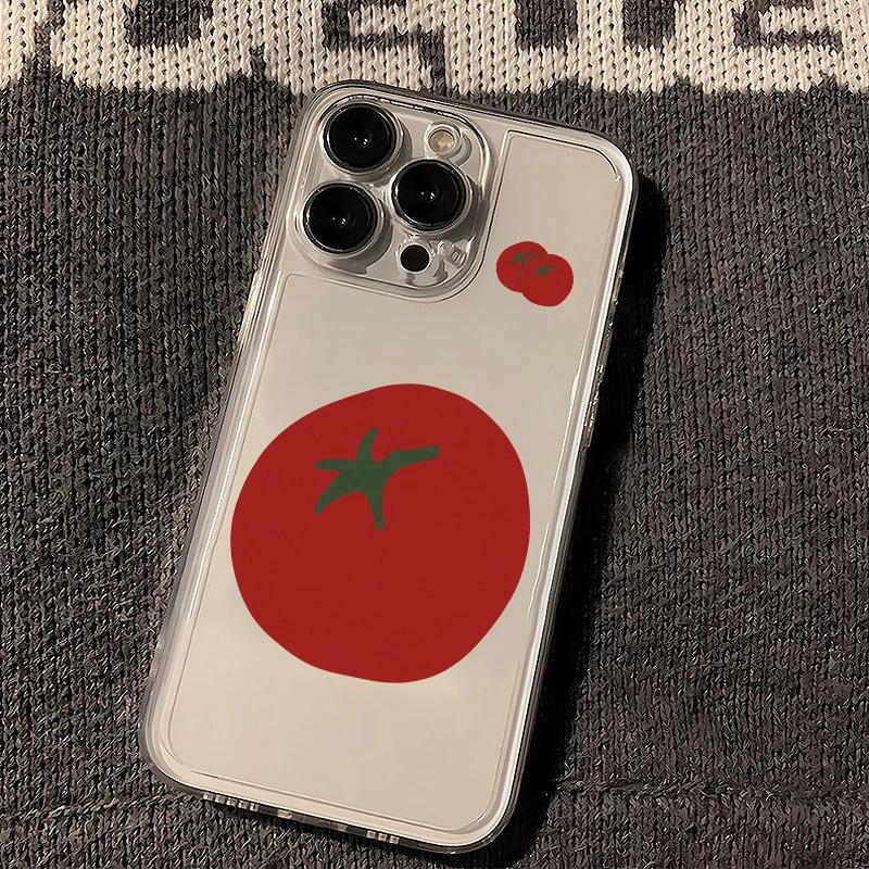 Creative Big Tomato iPhone17Promax Mobile Phone Case Personalized Application Apple 16promax Space Case 15