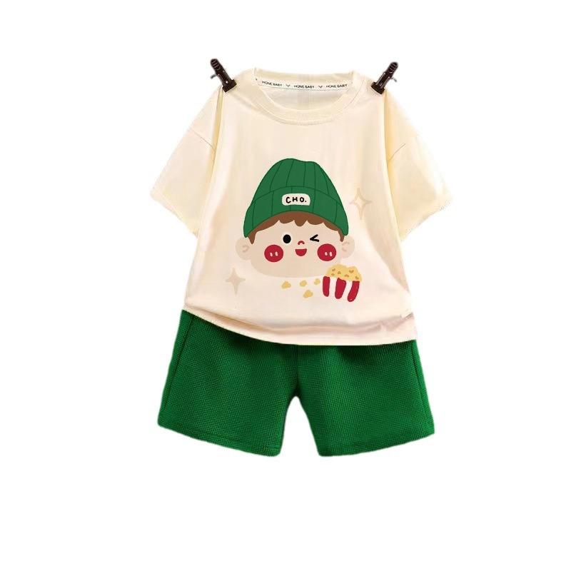 Children's Fashion Sportswear Set Sportswear Short-sleeve T-shirt Shorts 2-piece Outfit