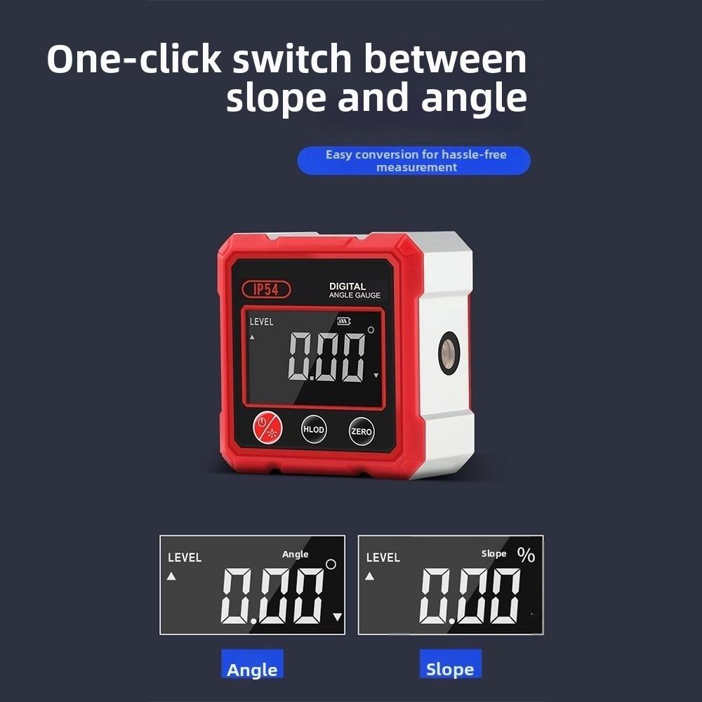 With Dual Laser Inclinometer 4x90° Electronic Goniometer Digital Angel Meter  Carpenter Tools