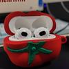 Creative Small Tomato Earphone Case For Airpods 4 Wireless Bluetooth Headset Protective Tpu Cover