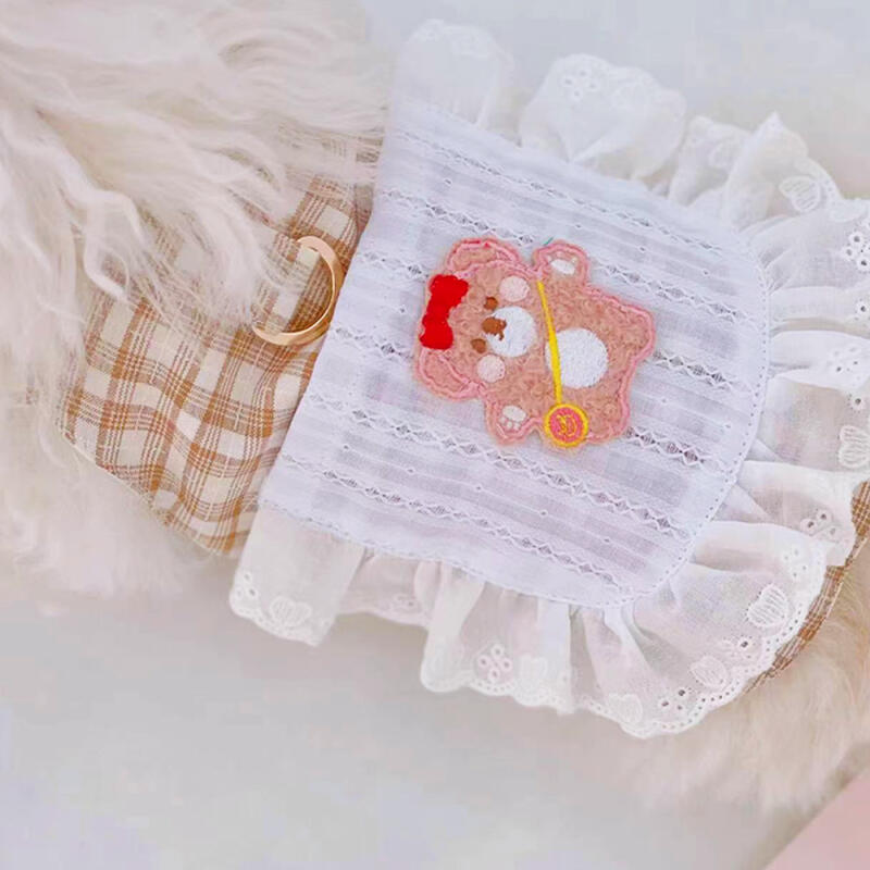 Check Bear Harness Clothes Dog Walking Leash for Dogs On the Go