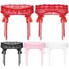 Mens Sheer Lace Suspenders Elastic Waist Garter Belt Sissy Sleepwear Accessories Stocking Holders