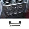 For BMW X3 F25 X4 2011-2017 Carbon Fiber Console AC Button Control Frame Trim