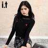 Izzue it Women's Long-Sleeve Mock Neck Pullover Knit Top