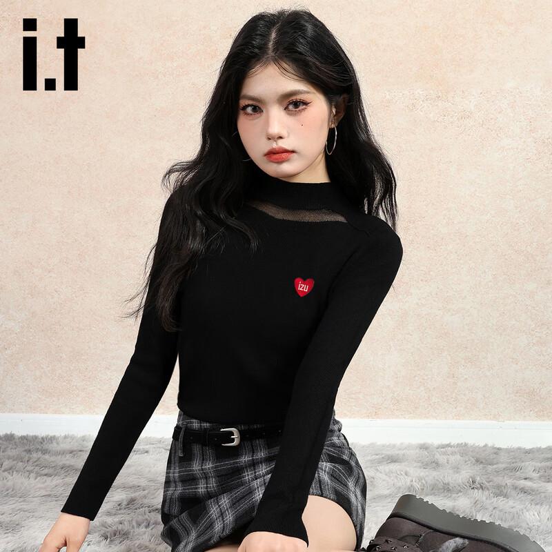 Izzue it Women's Long-Sleeve Mock Neck Pullover Knit Top