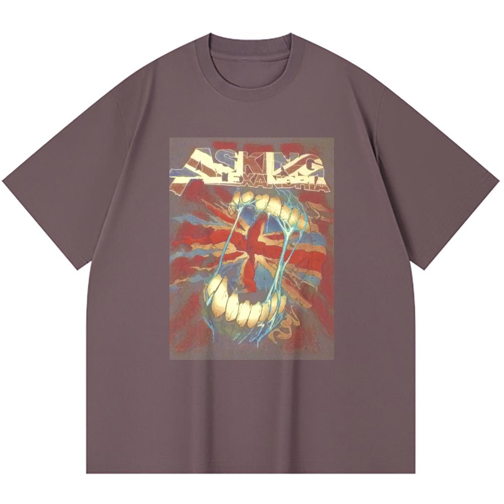 230 Gsm 100% Cotton Heavy Metal T-Shirt Rock Band Popular Music Print Unisex Heavy Cotton T Shirt