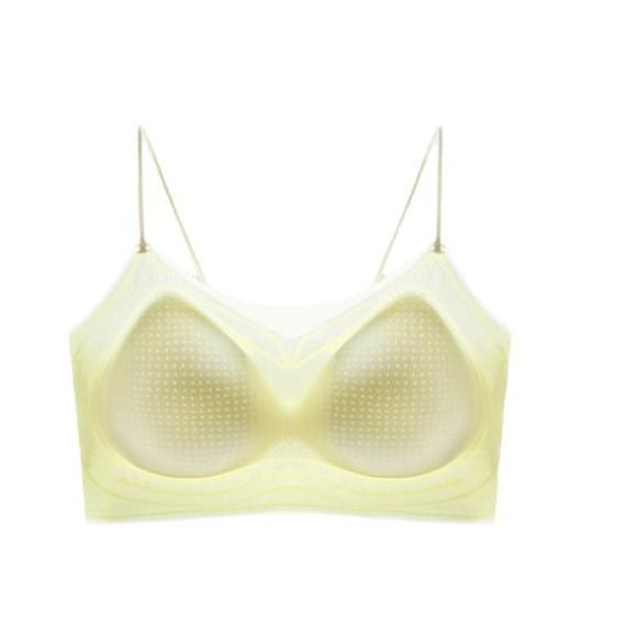 Summer Soft Support Women Gather Anti-sagging Bra Seamless Steel Rim Comfortable Thin Breathable Bra