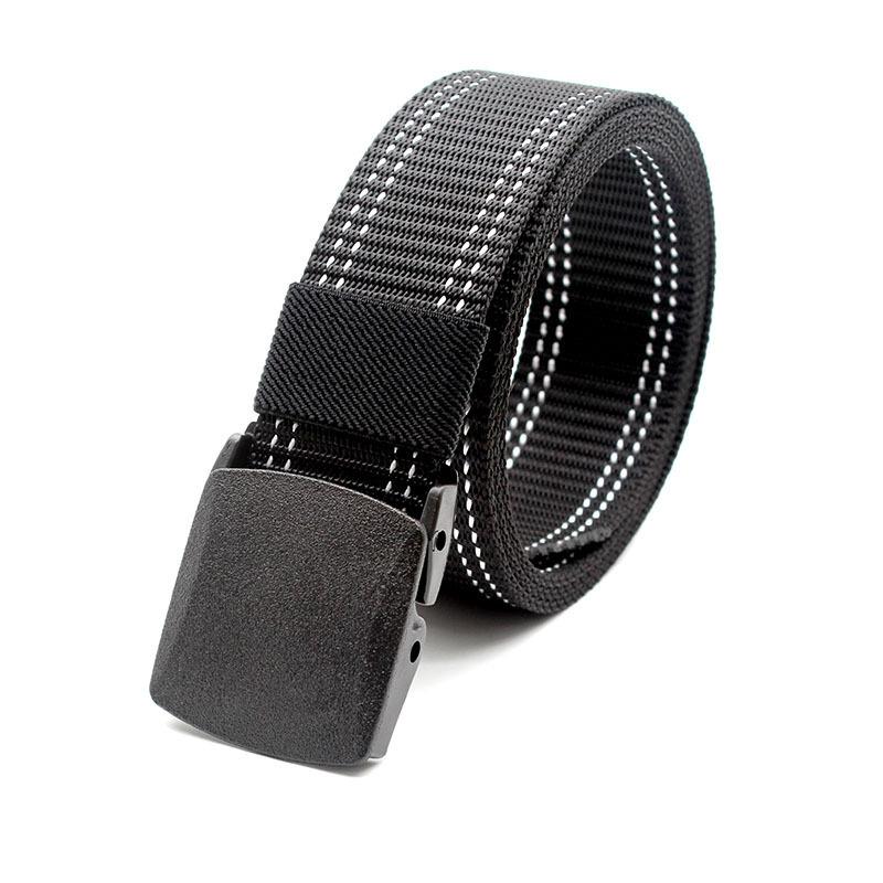 Nylonový taktický pás Pánský nekovový outdoorový sportovní pásek Studentské vojenské tréninkové plátno